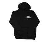 Embroidered Logo Hoodie: Black