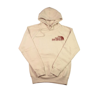 Face Of San Diego Hoodie: Brown