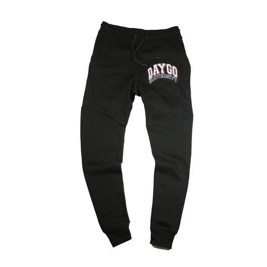 Daygo University Joggers: Black / Red