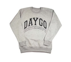 Daygo University Crewneck: Grey / Black